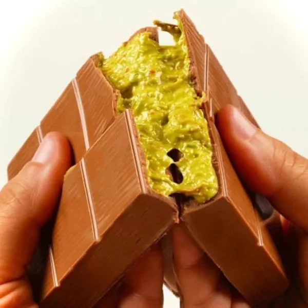 Pistachio Kunafa Chocolate Bar – Viral Dubai Dessert (190g) - Image 2