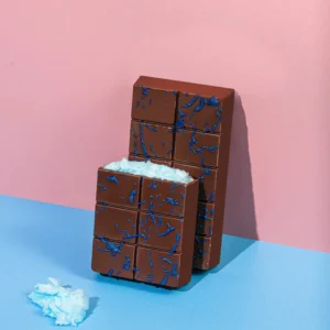 Dubai Blue Cotton Candy Knafeh Chocolate Bar