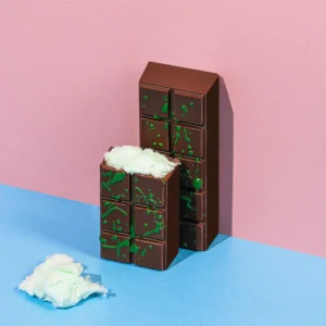 Green Cotton Candy Knafeh Chocolate Bar